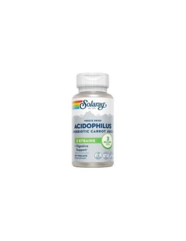 ACIDOPHILUS VEGAN 30 CAPS SOLARAY