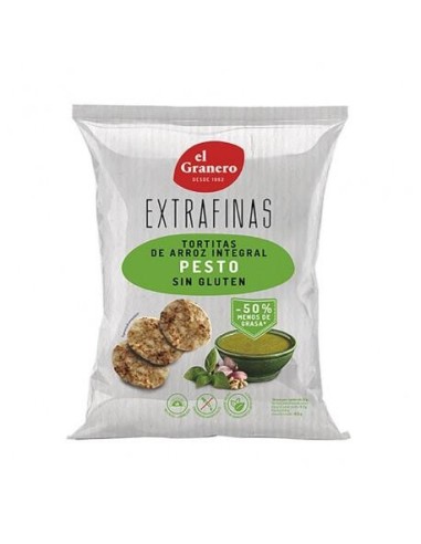 Tortitas Extrafinas Arroz Integral Pesto Bio 60G (Granero)