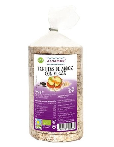 Tortitas Arroz Con Algas Bio 100G (Algamar)