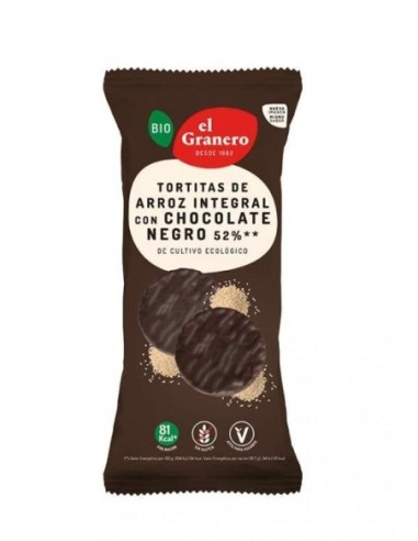 Tortitas Arroz Chocolate Negro Bio 100Gr (Granero)