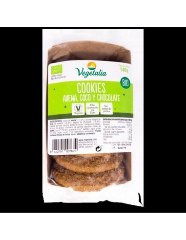 Cookies Avena Coco Choco Bio 140Gr (Veg)