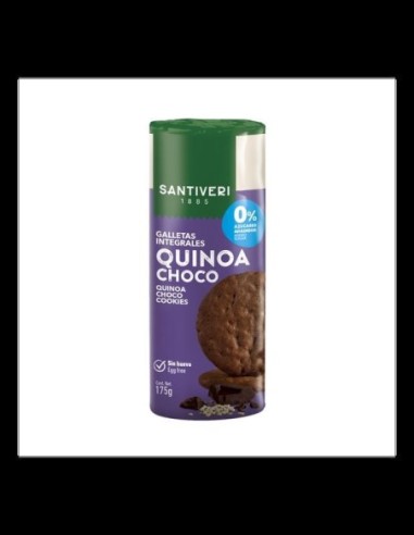 GALLETAS QUINOA CHOCO 0% AZUCAR SANTIVER