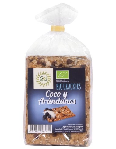 Cracker Arandanos Coco Bio. 200G (Sol)