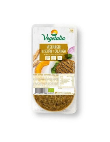 HAMBURGUESA SEITAN CALABAZA VEGETALIA