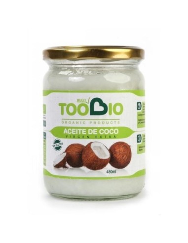 Aceite Coco Bio Virgen Extra Sin Gluten 500Ml (Too Bio)