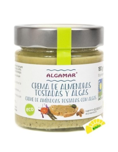 CREMA ALMENDRA CRUDA ALGAS 180G BIO (ALGAM)