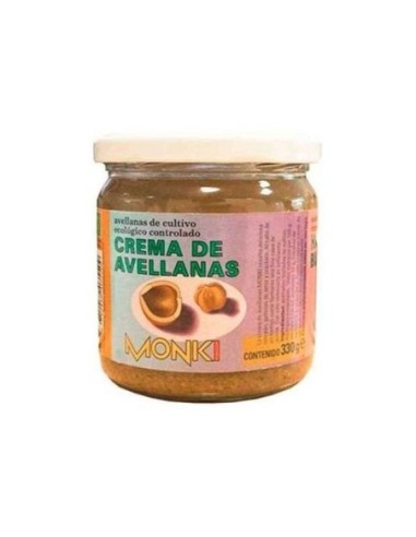 CREMA AVELLANAS BIO 330GR (MONKI)