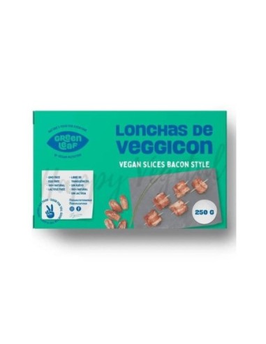 CONGELADO BACON VEGANO 250G (GREEN LEAF)