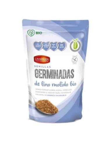 SEMILLAS GERMINADAS LINO MOLIDO BIO 200GR (LINWOODS)