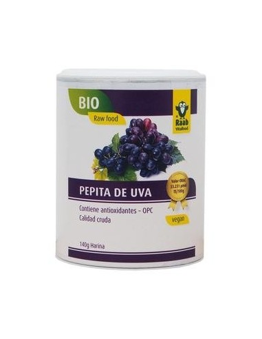 HARINA PEPITA UVA BIO BOTE 140G (RAAB)