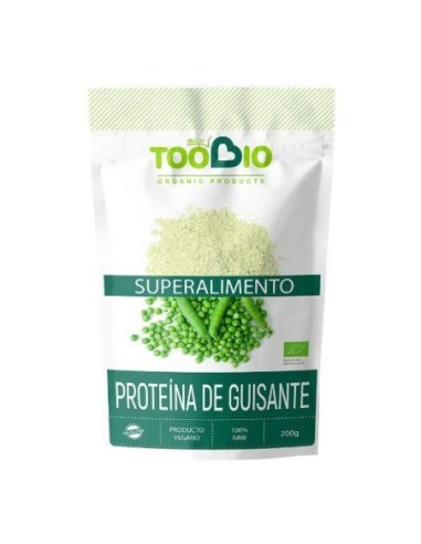 PROTEINA GUISANTE RAW BIO 200G SIN GLUTEN VEGAN (TOO BIO)