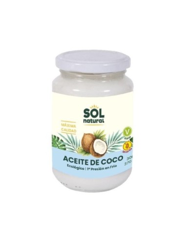 ACEITE COCO VIRGEN EXTRA BIO 370ML SOL